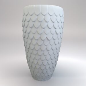 Scalloped MgO Planter